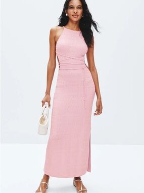 DEVON WINDSOR Monroe Maxi Dress in Light Pink
